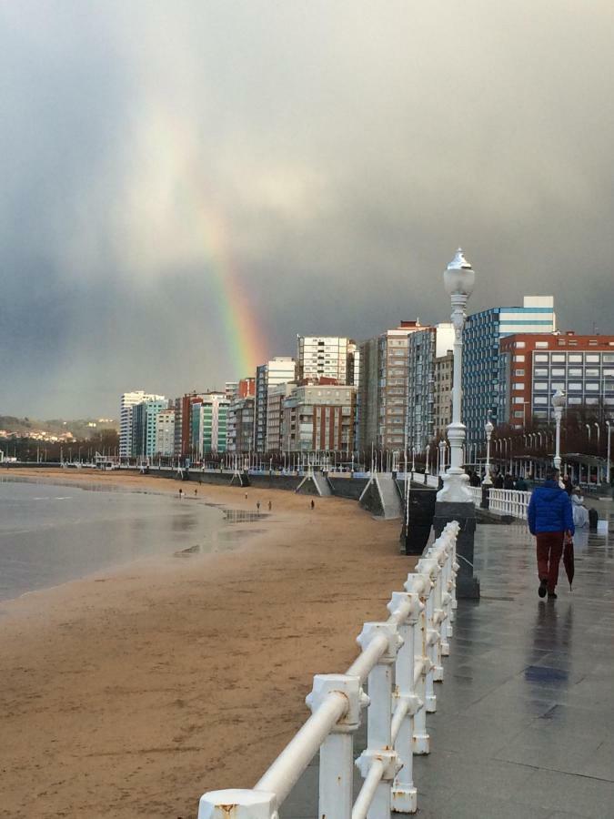 Vivienda En Gijon Frente Al Mar Vila Exterior foto